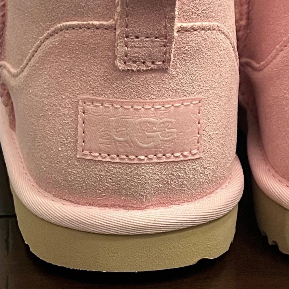 Ugg Classic Ultra Mini Dazzle Boots new pink Big Girls Youth Size 5